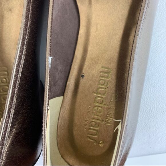 Magdesians California Bronze Leather Woven Loafers‎ - Picture 3 of 14